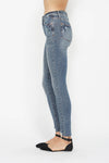 Judy Blue Tummy Control Vintage Wash Hem Destroy Skinny Jeans ONLINE EXCLUSIVE