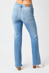 Judy Blue Full Size Mid-Rise Waist Straight Jeans ONLINE EXCLUSIVE