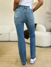 Judy Blue Full Size Mid Rise Destroyed Hem Distressed Jeans ONLINE EXCLUSIVE