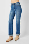 Judy Blue Full Size High Waist Front Seam Detail Straight Jeans ONLINE EXCLUSIVE